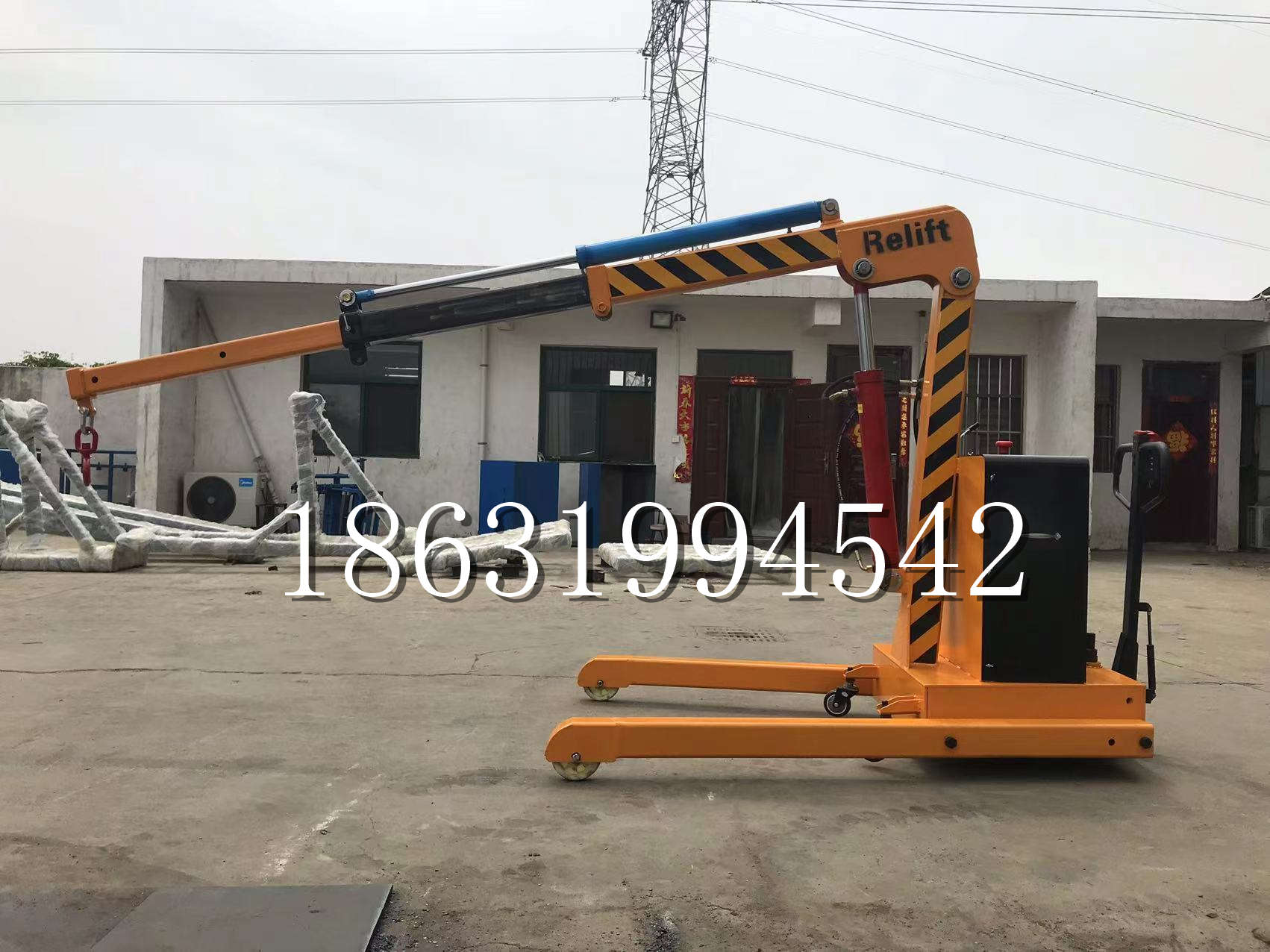 峰峰矿区久征定做3吨三轮随车吊 农用园林绿化移树吊 平板工程用小吊机