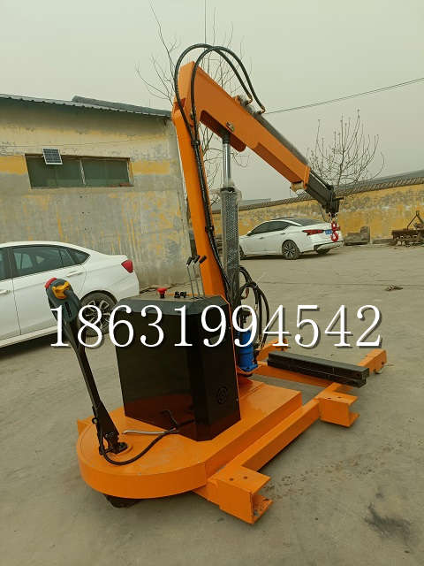 峰峰矿区自卸车厢随车吊 自制轮式四不像起重机 四驱平板吊 5吨 贵盛